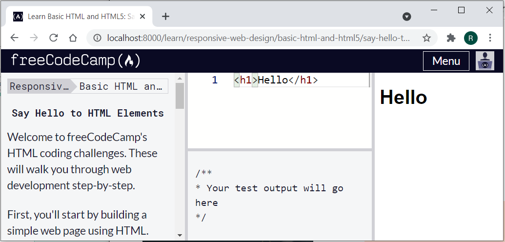 FreeCodeCamp offline